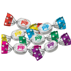 Καραμέλα "Pop" με φρουτένια γεύση