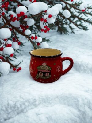 Κούπα με πιγκουίνο Χριστουγεννιάτικη