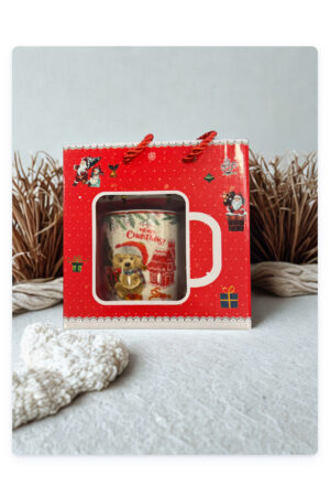 Χριστουγεννιάτικη κούπα με κουταλάκι