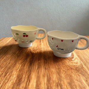 Μικρή Κούπα με καρδούλες Και κερασάκια